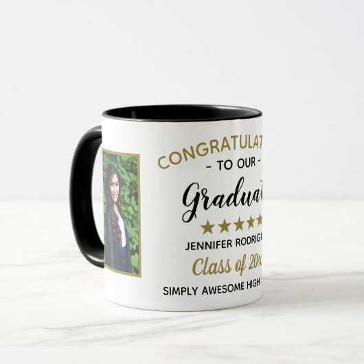 Abschluss Herzlichen Glückwunsch Graduate Custom 2 Tasse (Vorderseite Links)