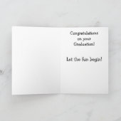 Abschluss Herzlichen Glückwunsch Grußkarte Karte (Innenseite)