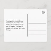 Abschluss Herzlichen Glückwunsch + Individuelle Na Postkarte (Rückseite)