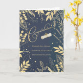 Abschluss Herzlichen Glückwunsch Individuelle Name Karte (Gelbe Blume)