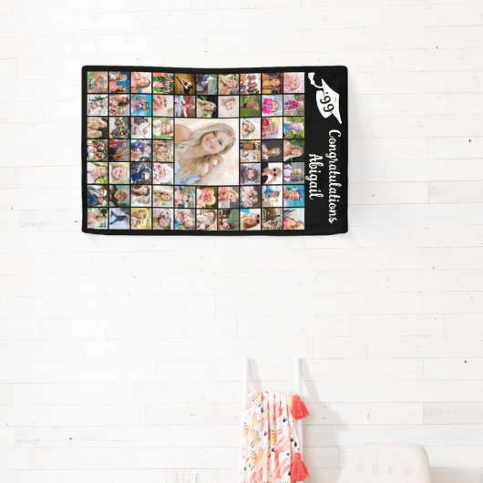 Abschluss Herzlichen Glückwunsch Name 62 Foto Coll Banner (InSitu)