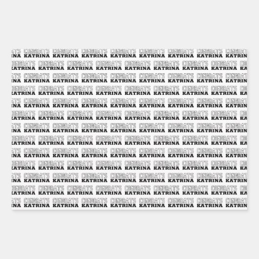 Abschluss Herzlichen Glückwunsch Packpapier Blätte Geschenkpapier Set (Vorderseite 2)