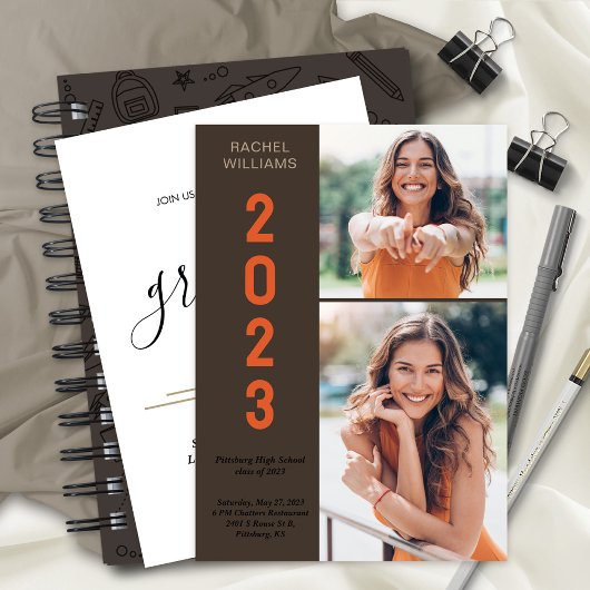 Abschluss High School 2023 Foto Party Ankündigung