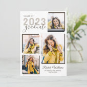 Abschluss High School 2023 Foto Party Einladung (Stehend Vorderseite)