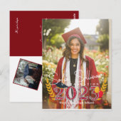 Abschluss-Hochschul-Gratulations-Postkarte Postkarte (Vorne/Hinten)