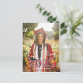 Abschluss Hochschule Gratulation Postkarte (Stehend Vorderseite)