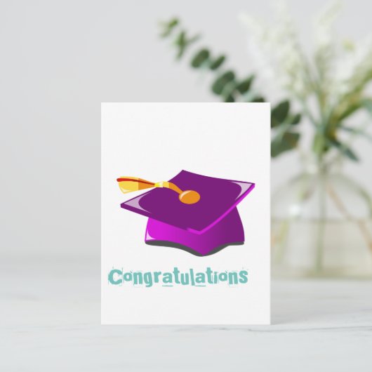 Abschluss Holiday Postkarte (Stehend Vorderseite)