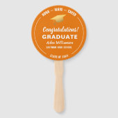 Abschluss Honk Wave Gold Grad Cap Custom Foto Fächer (Vorderseite)