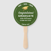 Abschluss Honk Wave Gold Grad Cap Custom Foto Fächer (Vorderseite)