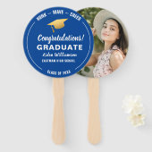 Abschluss Honk Wave Gold Grad Cap Custom Foto Fächer (Vorne und Hinten)