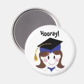 Abschluss Hooray Magnet (Vorderseite/Rückseite)