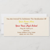 Abschluss Hotdog mit Senfklasse 2024 Einladung (Rückseite)