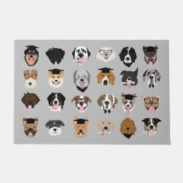 Abschluss Hund-Gesicht Fußmatte