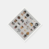 Abschluss Hund-Gesicht Serviette (Ecke)