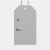 Abschluss-Hundeszenen Geschenkanhänger (Rückseite)