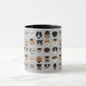 Abschluss-Hundeszenen Tasse (Zentrum)