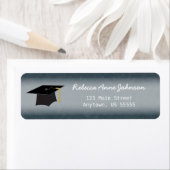 Abschluss Hut auf blauem Denim (Insitu)