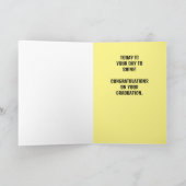 Abschluss-Hut auf Sun Karte (Innenseite)