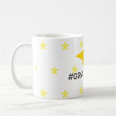 Abschluss Hut gelbe Sterne Kaffeetasse (Links)
