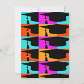 Abschluss Hut & Tassel Grad Einladung (Rückseite)