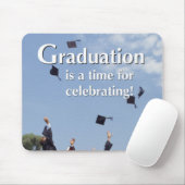 Abschluss Hut werfen Mousepad (Mit Mouse)