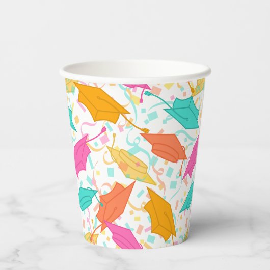 Abschluss-Huttoss (tropisch) Pappbecher (Rückseite)