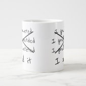 Abschluss, ich habe es getan Jumbo-Tasse (Vorderseite)