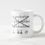 Abschluss, ich habe es getan Jumbo-Tasse (Rechts)