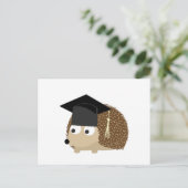 Abschluss Igel Ankündigungspostkarte (Stehend Vorderseite)