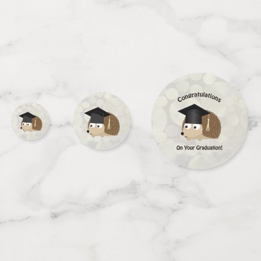 Abschluss Igel Konfetti (Vorderseiten)