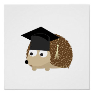 Abschluss Igel Poster