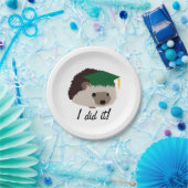 Abschluss-Igels-Platten-Grün Pappteller (Party)