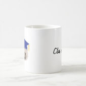 Abschluss-Igels-Tasse - Blau Kaffeetasse (Mittel)