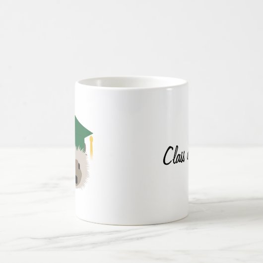 Abschluss-Igels-Tasse - Grün Kaffeetasse (Mittel)