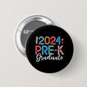 Abschluss im Vorschulalter 2024 Letzter Tag Button (Vorne & Hinten)