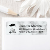 Abschluss Imitats White Marble Grad Rücksendeadres (Insitu)