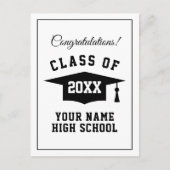 Abschluss in der High School gratulieren Postkarte (Vorderseite)