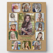 Abschluss in der Hochschule FotoCollage Rustic Bur Fotoplatte (Vorderseite)