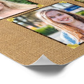 Abschluss in der Hochschule FotoCollage Rustic Bur Poster (Ecke)