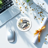 Abschluss in Informatik und Informationstechnologi Runder Aufkleber