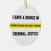 Abschluss in Strafjustiz Keramik Ornament (Rechts)