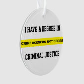 Abschluss in Strafjustiz Ornament (Vorderseite)