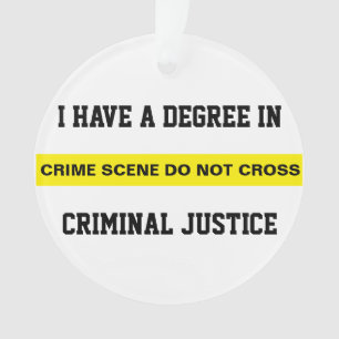 Abschluss in Strafjustiz Ornament