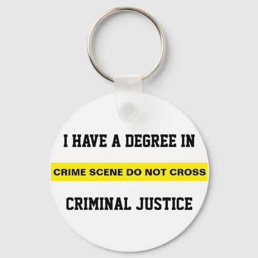 Abschluss in Strafjustiz Schlüsselanhänger (Vorderseite)