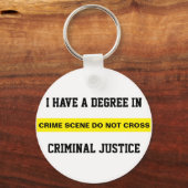 Abschluss in Strafjustiz Schlüsselanhänger (Vorderseite)