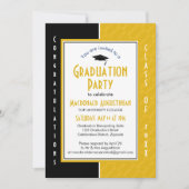 ABSCHLUSS Individuell gestalteter gelber SCIENCE-A Einladung (Vorderseite)