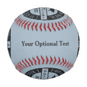 Abschluss individuelle Name & Baseball (Vorderseite)