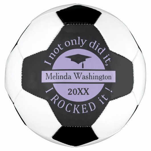 Abschluss individuelle Name & Fußball (Vorderseite)