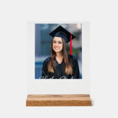 Abschluss Individuelle Name Image School Grad Clas Acrylschild (Vorderseite)