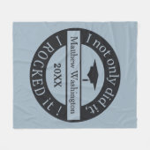 Abschluss individuelle Name & Jahr Fleece Decke (Vorderseite (Horizontal))